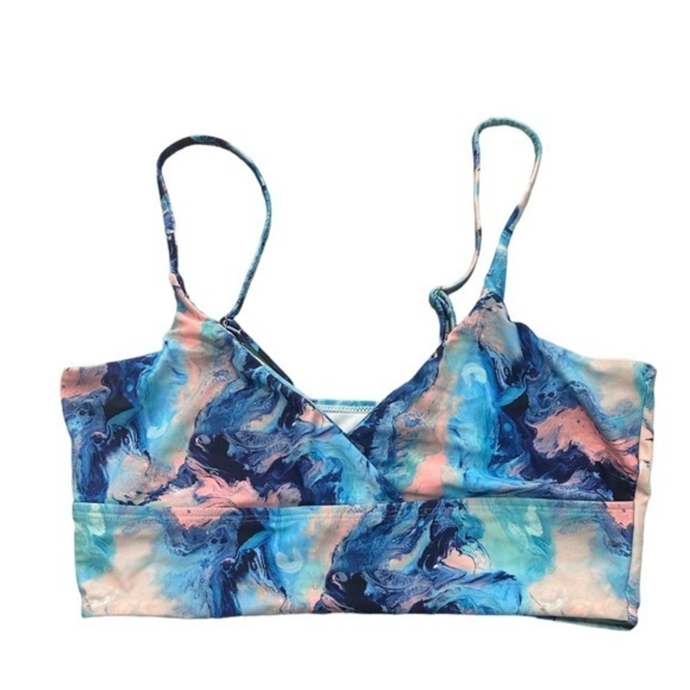 Tye Die Bikini Top Women’s Swim Bathing Suit Size Large